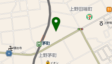 上野ガス(株)の地図画像