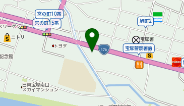 阪急タクシー(株) 阪急宝塚エルピーガス充てん所の地図画像