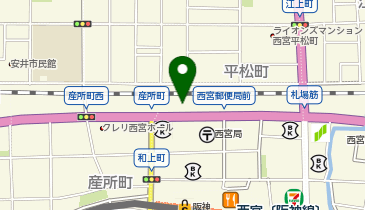 (株)ハックス阪神の地図画像