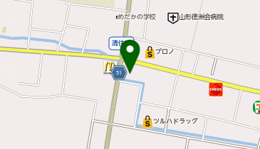 コインランドリーデポ山形清住町店の地図画像