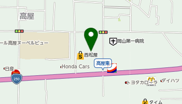 コインランドリーデポ岡山高屋店の地図画像