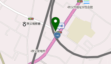 コインランドリーデポ秩父日野田店の地図画像