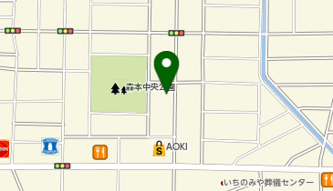 コインランドリーデポ一宮森本店の地図画像