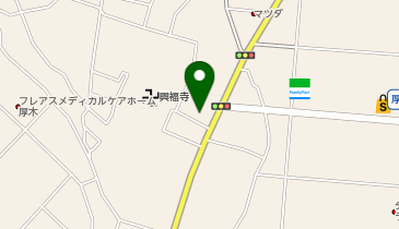 コインランドリーデポ厚木恩名店の地図画像