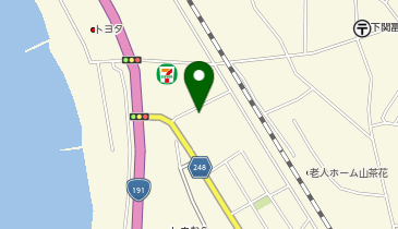 コインランドリーデポ下関富任町店の地図画像