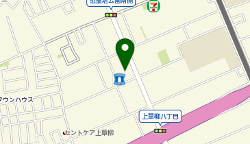 コインランドリーデポ大和上草柳八丁目店の地図画像