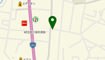 コインランドリーデポ久留米江戸屋敷店の地図画像