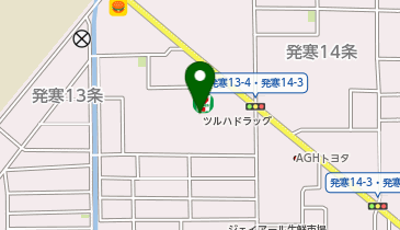 コインランドリーデポ札幌発寒13条店の地図画像