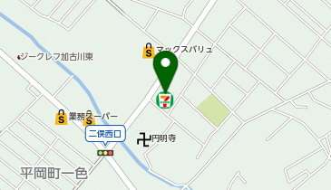 コインランドリーデポ加古川平岡店の地図画像