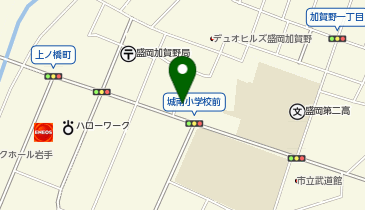 バブルバスケット盛岡上ノ橋店の地図画像