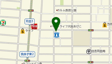 コインランドリーデポ住吉苅田店の地図画像