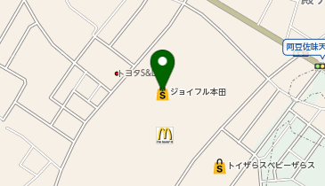 コインランドリーデポジョイフル本田瑞穂店の地図画像