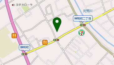 バブルバスケット越谷神明町店の地図画像