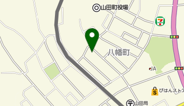 天理教東山田分教会の地図画像