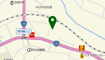 宗教法人大月キリストの教会の地図画像
