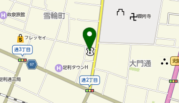 足利小山信用金庫の地図画像