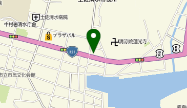 有限会社御食事処あしずりの地図画像