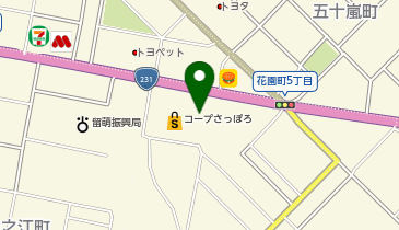 ゆうちょ銀行 札幌支店 コープさっぽろるもい店内出張所(ATM)の地図画像