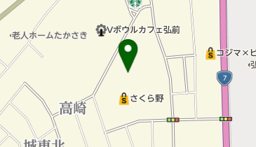 ゆうちょ銀行 仙台支店 さくら野弘前店内出張所(ATM)の地図画像