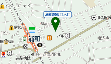 ゆうちょ銀行 さいたま支店 浦和パルコ内出張所(ATM)の地図画像