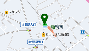 ゆうちょ銀行 さいたま支店 ファミリーマート梅郷駅前店内出張所(ATM)の地図画像