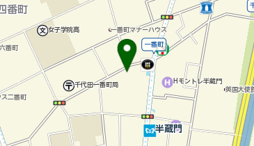 ゆうちょ銀行 本店 ファミリーマート一番町店内出張所(ATM)の地図画像