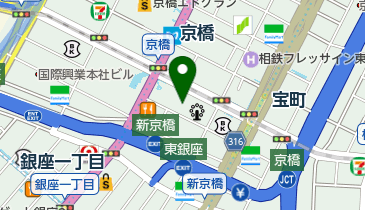 ゆうちょ銀行 本店 ファミリーマート京橋三丁目店内出張所(ATM)の地図画像