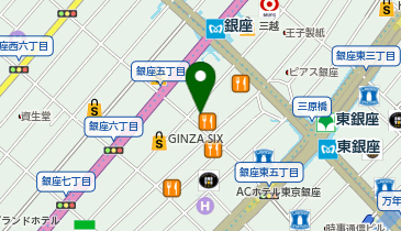 ゆうちょ銀行 本店 ファミリーマート銀座みゆき通り店内出張所(ATM)の地図画像