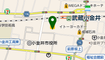 ゆうちょ銀行 本店 イトーヨーカドー武蔵小金井店内出張所(ATM)の地図画像