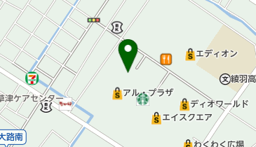 ゆうちょ銀行 大阪支店 アルプラザ草津内出張所(ATM)の地図画像