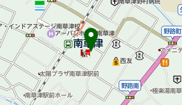 ゆうちょ銀行 大阪支店 フェリエ南草津内出張所(ATM)の地図画像