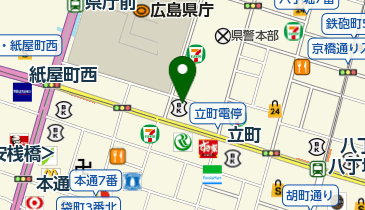 ゆうちょ銀行 広島支店 あおぞら銀行広島支店内出張所(ATM)の地図画像