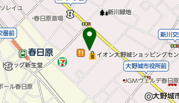 ゆうちょ銀行 熊本支店 イオン大野城店内出張所(ATM)の地図画像