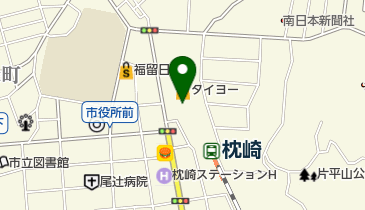 ゆうちょ銀行 熊本支店 タイヨー枕崎店内出張所(ATM)の地図画像