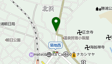 ゆうちょ銀行 大阪支店 ファミリーマート勝浦北浜店内出張所(ATM)の地図画像