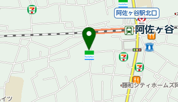 ゆうちょ銀行 本店 ファミリーマート杉並阿佐谷南口店内出張所(ATM)の地図画像