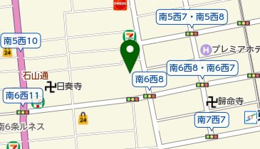 ゆうちょ銀行 札幌支店 ファミリーマート札幌南6条西9丁目店内出張所(ATM)の地図画像