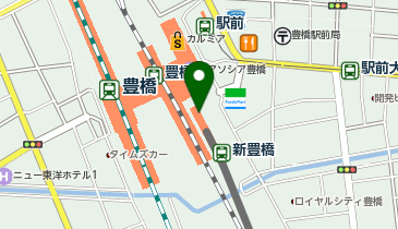 ゆうちょ銀行 名古屋支店 ファミリーマート新豊橋駅店内出張所(ATM)の地図画像