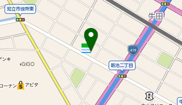 ゆうちょ銀行 名古屋支店 ファミリーマート知立新池店内出張所(ATM)の地図画像