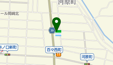 ゆうちょ銀行 名古屋支店 ファミリーマート岡崎河原町店内出張所(ATM)の地図画像