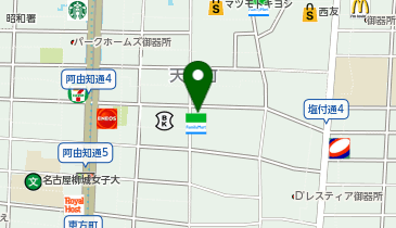 ゆうちょ銀行 名古屋支店 ファミリーマート昭和石仏町店内出張所(ATM)の地図画像