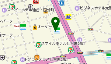 ゆうちょ銀行 仙台支店 ファミリーマート仙台タワービル店内出張所(ATM)の地図画像