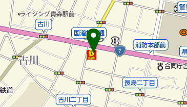 ゆうちょ銀行 仙台支店 デイリーヤマザキ青森古川店内出張所(ATM)の地図画像