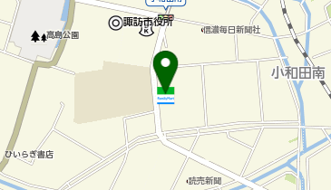 ゆうちょ銀行 長野支店 ファミリーマート諏訪城南店内出張所(ATM)の地図画像
