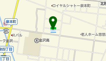 ゆうちょ銀行 金沢支店 ファミリーマート金沢泉本町店内出張所(ATM)の地図画像