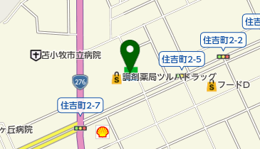 ゆうちょ銀行 札幌支店 ファミリーマート苫小牧住吉町店内出張所(ATM)の地図画像
