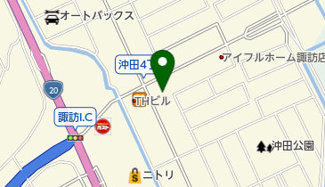 ゆうちょ銀行 長野支店 ファミリーマート諏訪インター店内出張所(ATM)の地図画像
