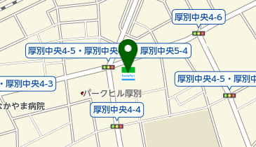 ゆうちょ銀行 札幌支店 ファミリーマート札幌厚別中央4条店内出張所(ATM)の地図画像
