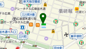 ゆうちょ銀行 広島支店 ファミリーマート流川通り店内出張所(ATM)の地図画像