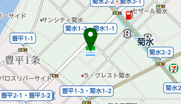 ゆうちょ銀行 札幌支店 ファミリーマート札幌菊水1条店内出張所(ATM)の地図画像